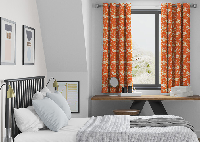 Narvik, Burnt Orange - Made to Measure Curtains - Image 3